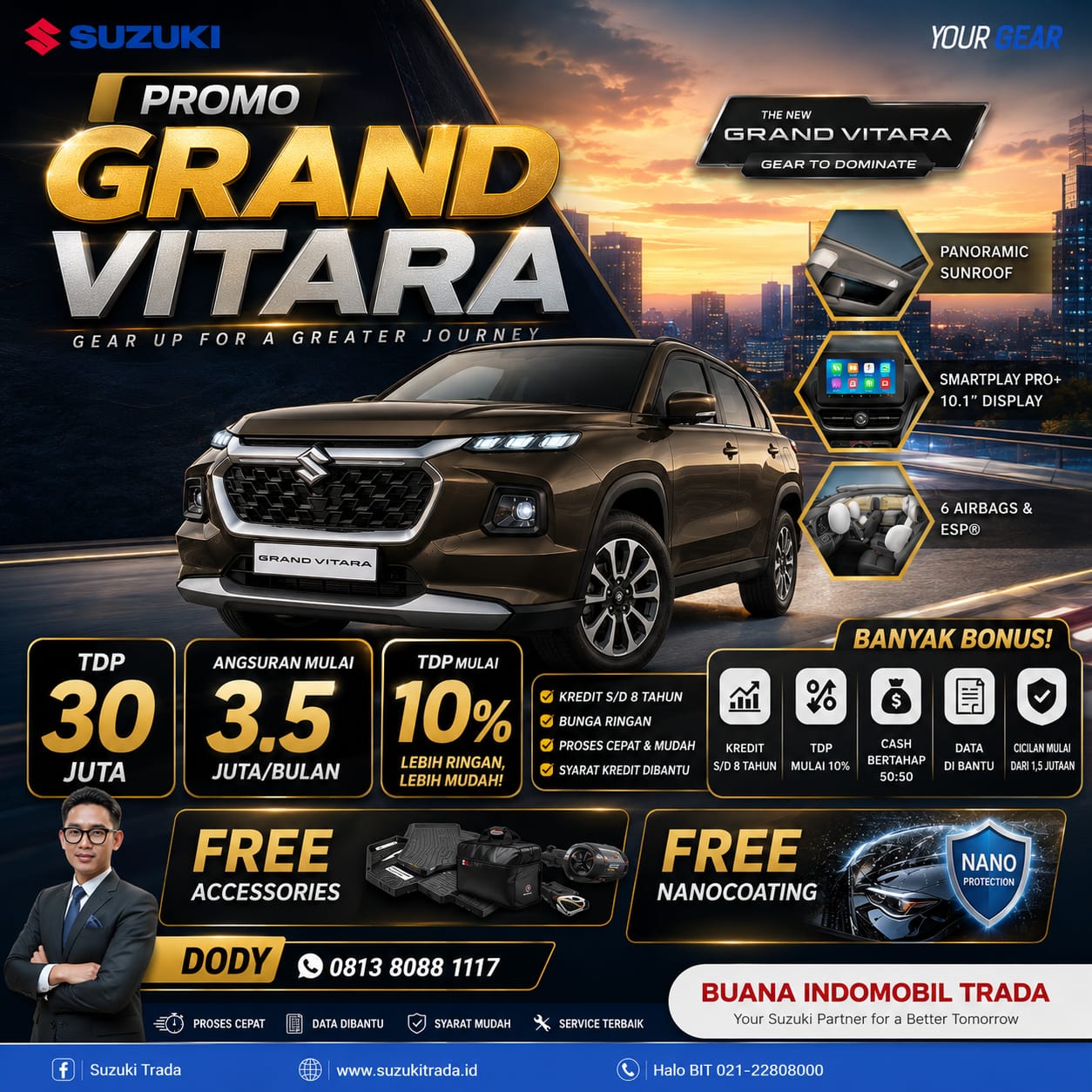 Layanan Free Service & Garansi Resmi Mesin Suzuki 3 Tahun
