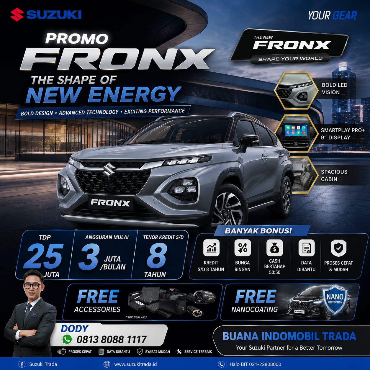 Promo Super Deals The New Suzuki Fronx – TDP 25 Juta & Angsuran 3 Jutaan!